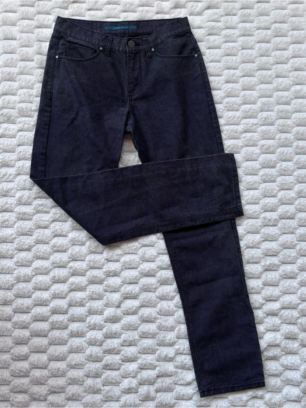 Perry Ellis | Jeans | Classic Black Straight Leg Micro Pattern Men’s Pants 30x32